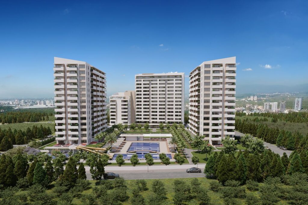 Новые современные апартаменты в Мерсине, в 150 метрах от моря (001166)