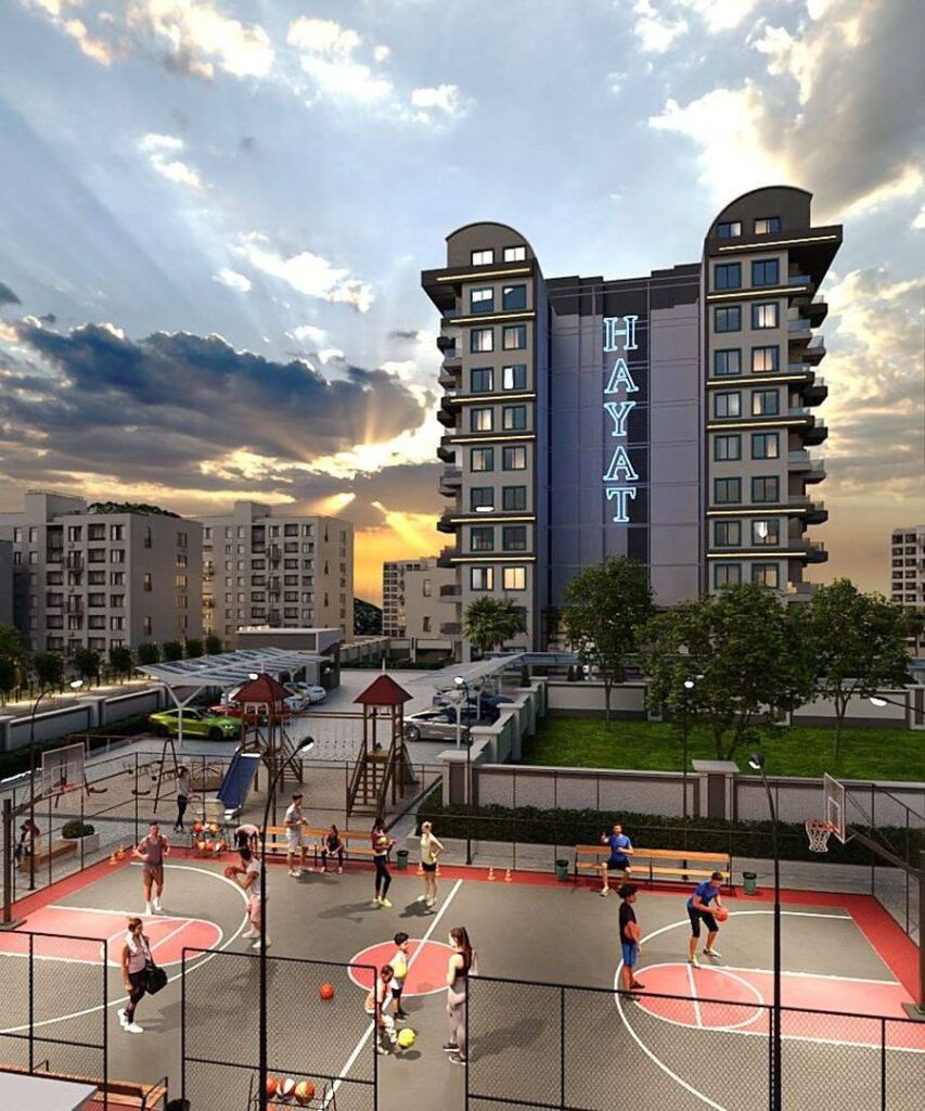 Просторная квартира 1+1 в перспективном комплексе в Газипаше (43600)